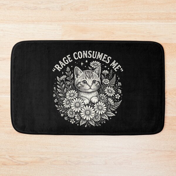 Item preview, Vintage Rage Consume Me Cat designed and sold by dudelinart.