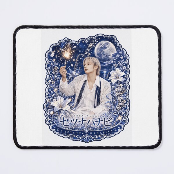 Item preview, TXT Hueningkai Setsuna Hanabi poster under moonlit starry sky designed and sold by Valeree Store.