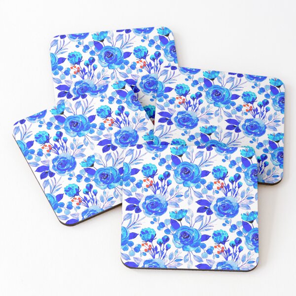 Item preview, Blue Rose Pattern designed and sold by ViaARTfactory.
