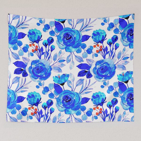 Item preview, Blue Rose Pattern designed and sold by ViaARTfactory.