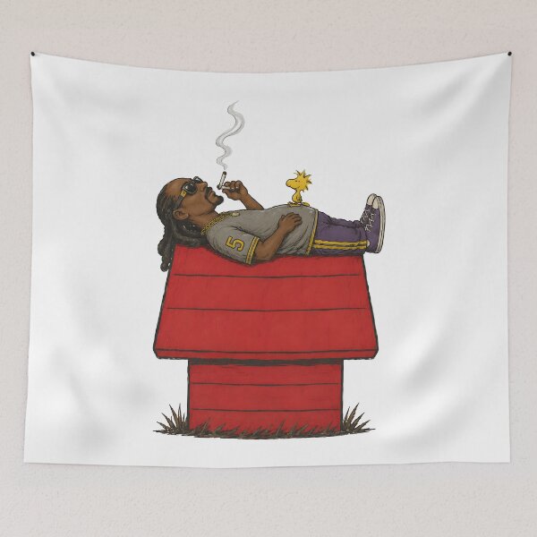Item preview, Snoopy Dog Or Snoop Dogg Funny Snoop-(y)-Dogg and Woodstock designed and sold by Har-vee.