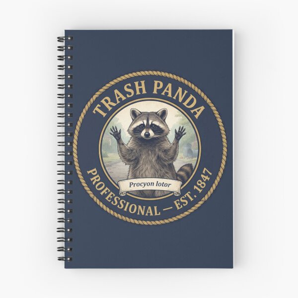 Item preview, Trash Panda Professional Raccoon Club Humor Badge designed and sold by CalmCapy Co.