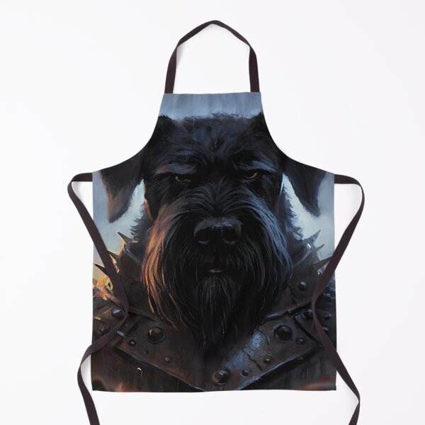 Item preview, Dark Giant Schnauzer Warrior Portrait, Medieval Fantasy Guardian, Gothic Battle Dog, Epic Canine Knight Art designed and sold by cr6zym1nd.