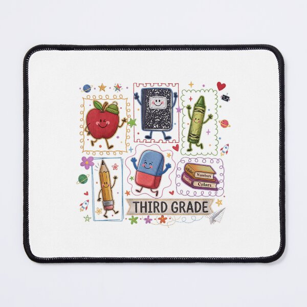 Item preview, Third Grade Preppy Doodle Back to School Cute Student Teacher Design designed and sold by kiralynstration.
