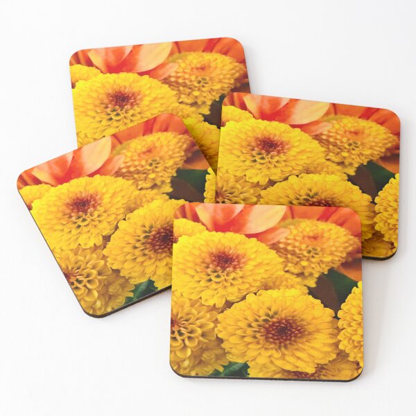 Item preview, Golden Yellow Chrysanthemum and Orange Gerbera Bouquet designed and sold by BalkanBloom.