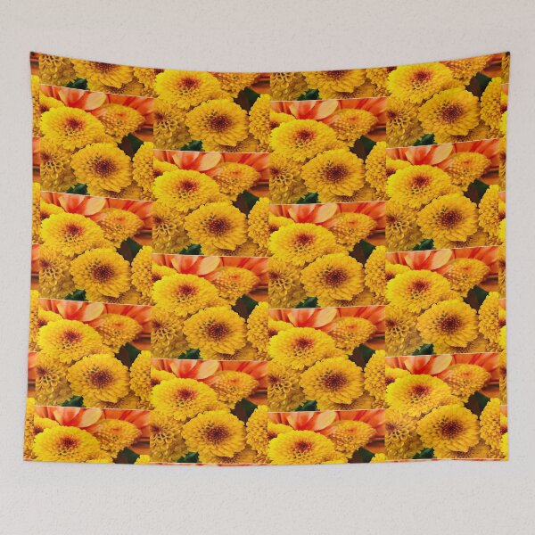 Item preview, Golden Yellow Chrysanthemum and Orange Gerbera Bouquet designed and sold by BalkanBloom.