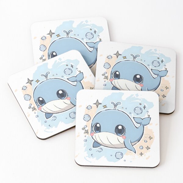Item preview, Cute Baby Whale Sticker | Kawaii Whale Illustration | Adorable Ocean Animal Art | Marine Life Gift designed and sold by dreamz-world.