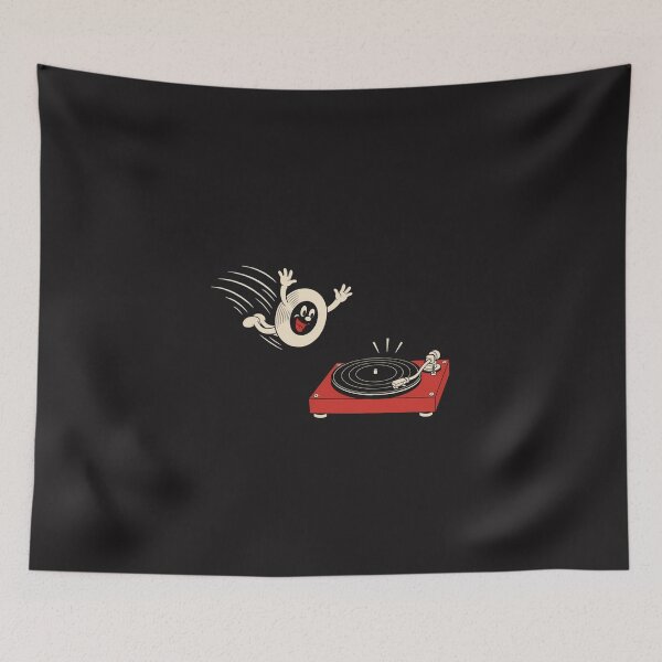 Item preview, Funny Vinyl Record Cartoon Turntable Retro Music Lover Graphic designed and sold by kiralynstration.