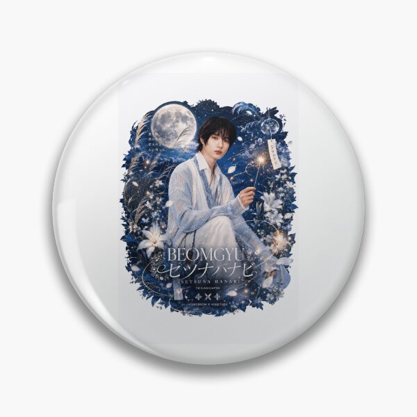 Item preview, TXT Beomgyu Setsuna Hanabi poster with moonlit sky background designed and sold by Valeree Store.