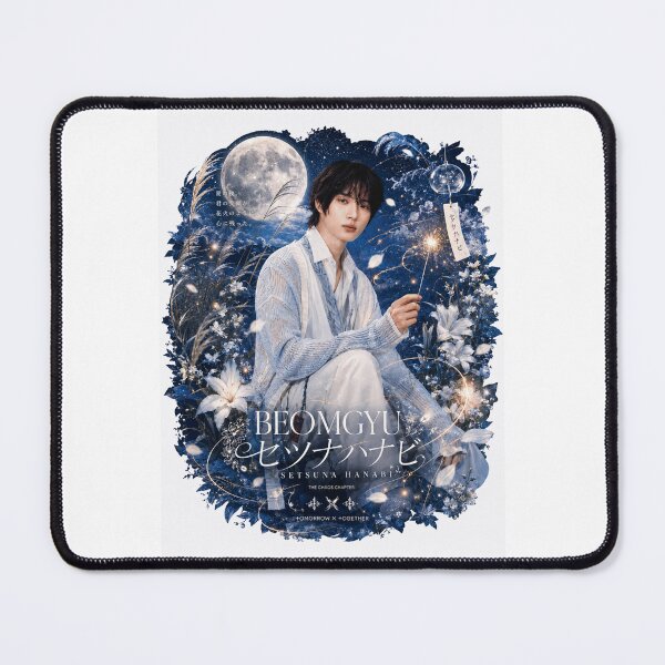 Item preview, TXT Beomgyu Setsuna Hanabi poster with moonlit sky background designed and sold by Valeree Store.