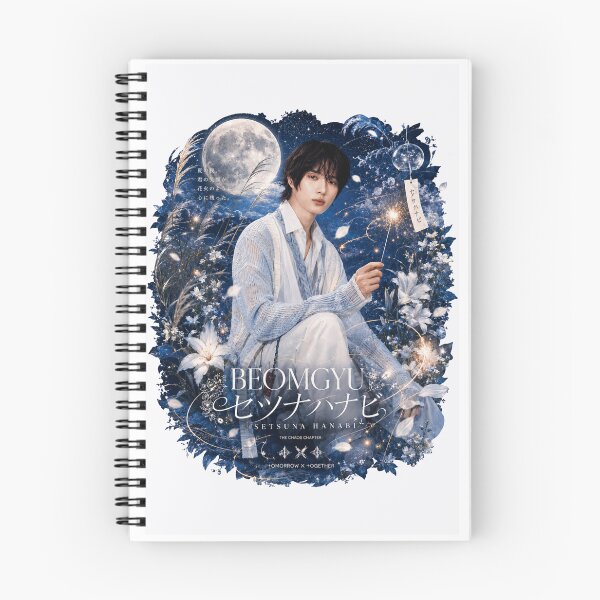 Item preview, TXT Beomgyu Setsuna Hanabi poster with moonlit sky background designed and sold by Valeree Store.
