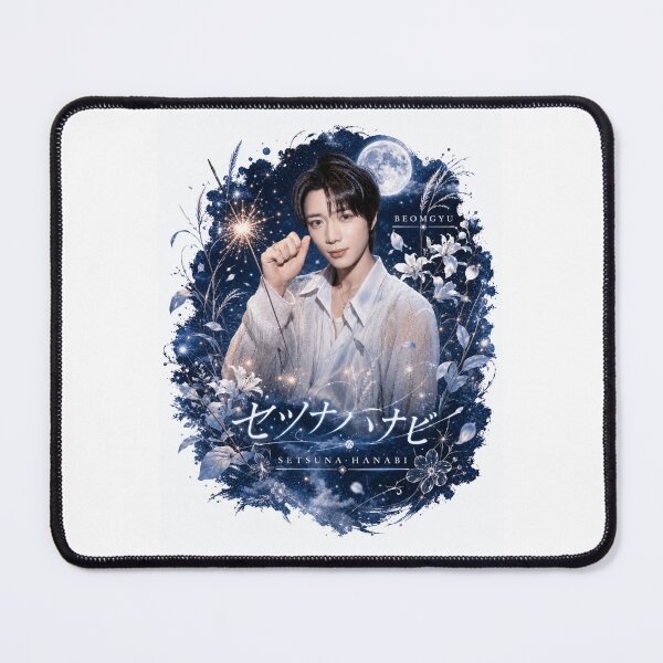 Item preview, Beomgyu TXT Setsuna Hanabi full moon and fireworks aesthetic art designed and sold by Valeree Store.