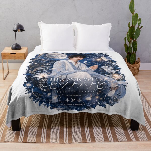 Item preview, TXT Beomgyu Setsuna Hanabi poster with moonlit sky background designed and sold by Valeree Store.