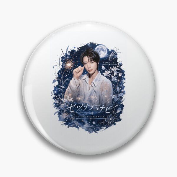 Item preview, Beomgyu TXT Setsuna Hanabi full moon and fireworks aesthetic art designed and sold by Valeree Store.
