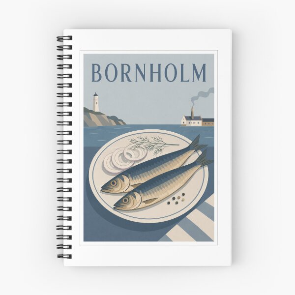 Item preview, Bornholm Smoked Herring Travel Poster designed and sold by Beyond Destinations.