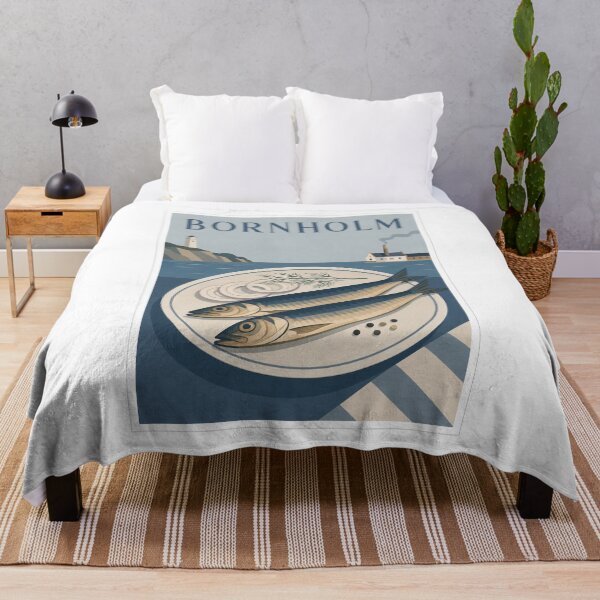Item preview, Bornholm Smoked Herring Travel Poster designed and sold by Beyond Destinations.