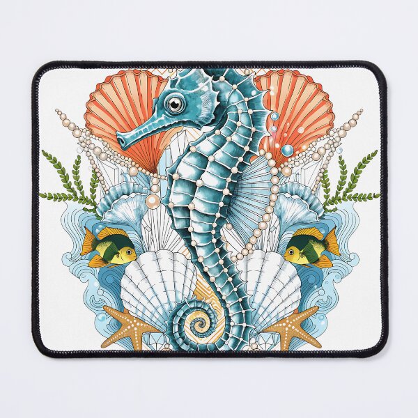 Item preview, Art Deco Kingdom of the Seahorse designed and sold by Neural-canvas.