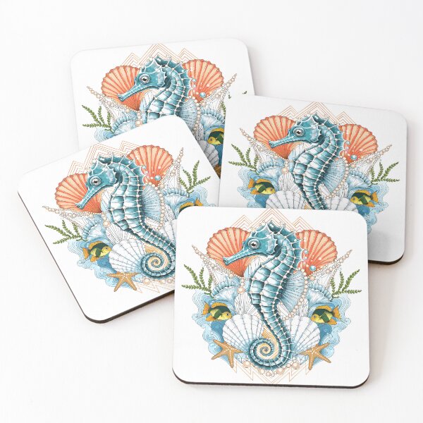 Item preview, Art Deco Kingdom of the Seahorse designed and sold by Neural-canvas.