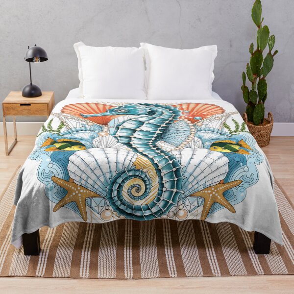 Item preview, Art Deco Kingdom of the Seahorse designed and sold by Neural-canvas.