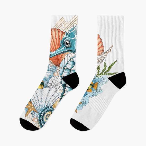 Item preview, Art Deco Kingdom of the Seahorse designed and sold by Neural-canvas.