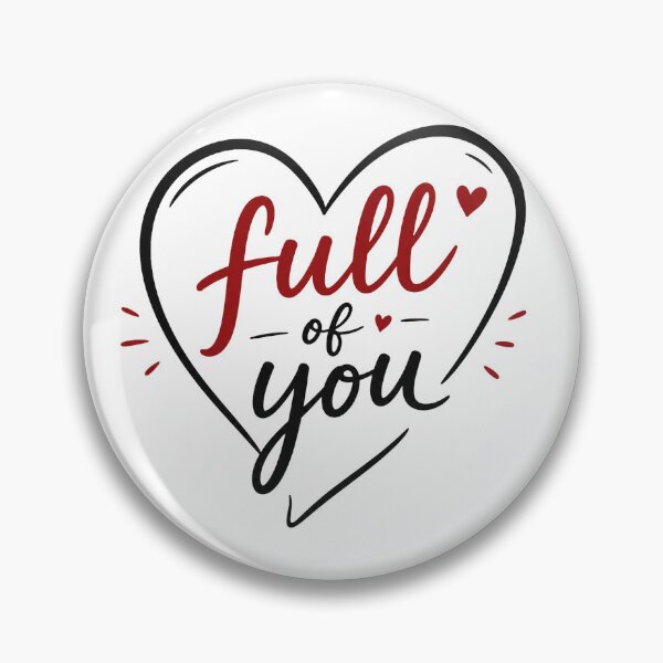 Item preview, Heart Full of You | Minimal Romantic Love Quote | Cute Couple Heart Design designed and sold by Lovestickerco.