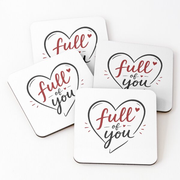 Item preview, Heart Full of You | Minimal Romantic Love Quote | Cute Couple Heart Design designed and sold by Lovestickerco.