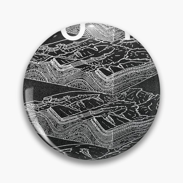 Item preview, Minimalist Mountain Topography Layered Map designed and sold by colinterrell.