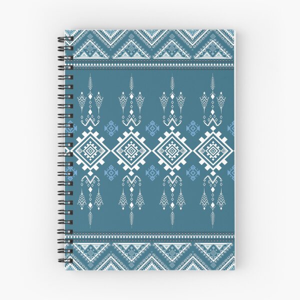 Item preview, Teal Blue Geometric Aztec Tribal Pattern designed and sold by Aumpuk.