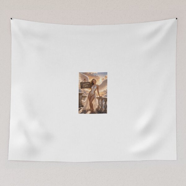 Item preview, Angel in White Gown Amidst Golden Clouds designed and sold by CathryneDelamort.