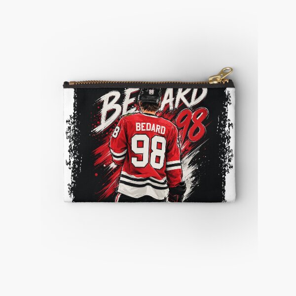 Item preview, Connor Bedard Chicago Blackhawks Digital Sketch on Black Background designed and sold by B3 Graphics.