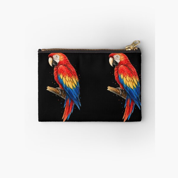 Item preview, Minimal Scarlet Macaw Watercolor | Hand Drawn Tropical Bird Illustration designed and sold by ColorSplash123.