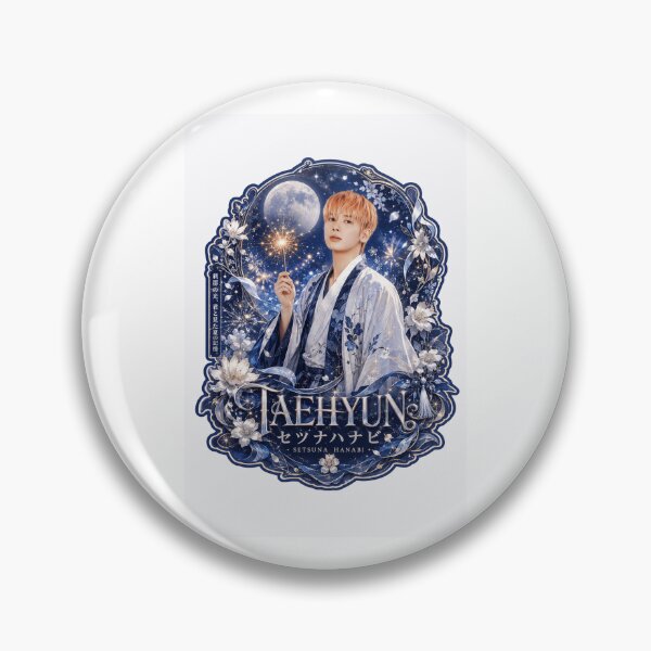 Item preview, TXT Taehyun Setsuna Hanabi poster with starry full moon night designed and sold by Valeree Store.