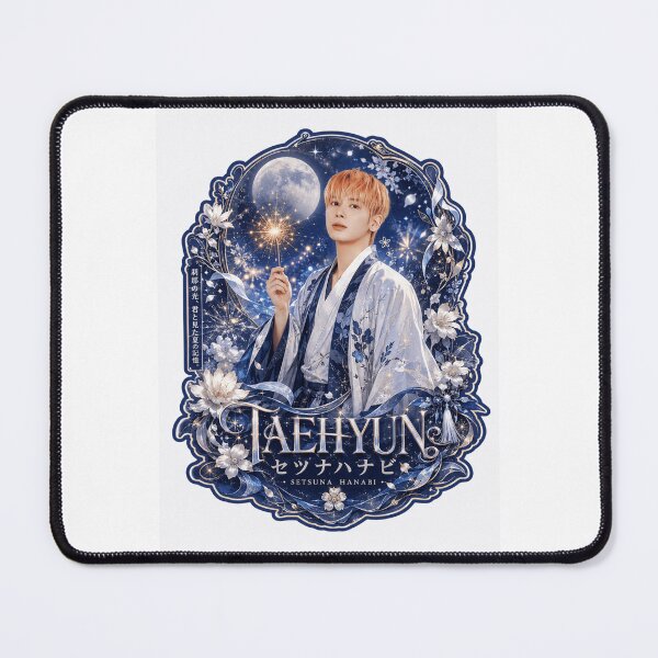 Item preview, TXT Taehyun Setsuna Hanabi poster with starry full moon night designed and sold by Valeree Store.