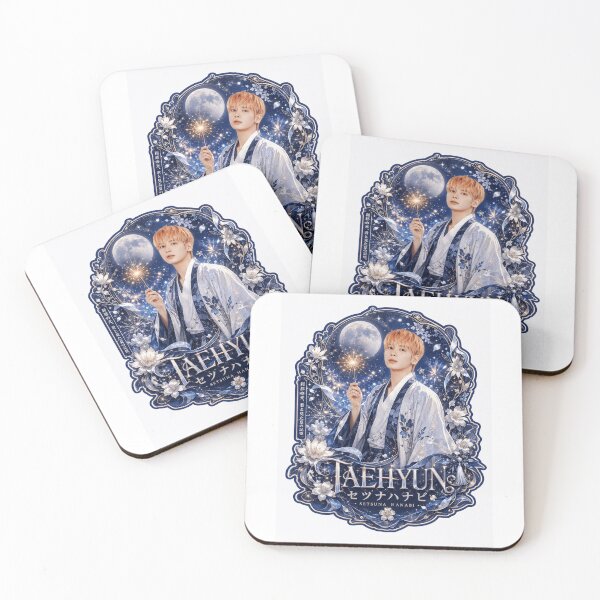 Item preview, TXT Taehyun Setsuna Hanabi poster with starry full moon night designed and sold by Valeree Store.