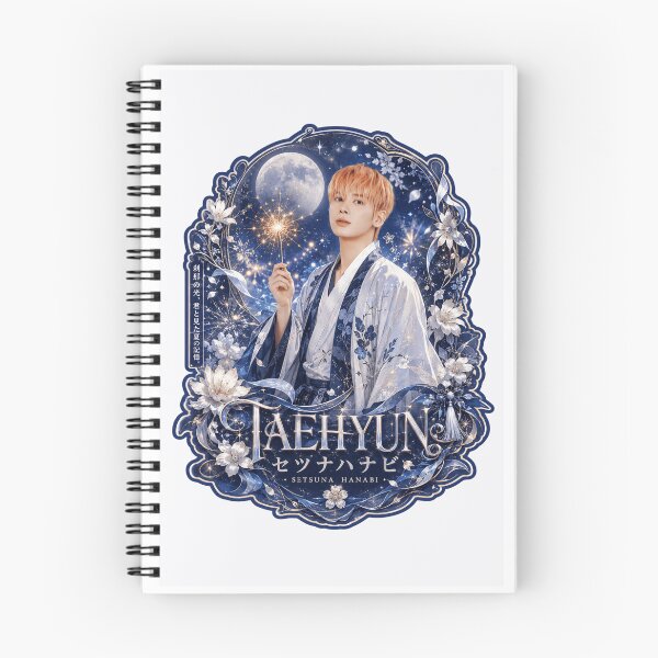Item preview, TXT Taehyun Setsuna Hanabi poster with starry full moon night designed and sold by Valeree Store.