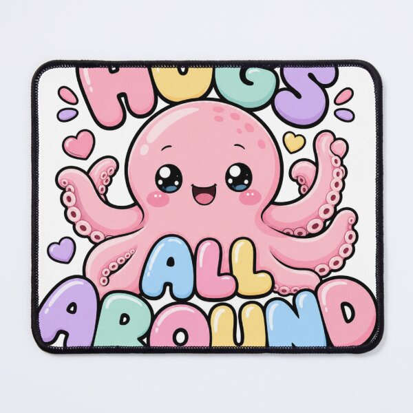 Item preview, Hugs All Around Cute Kawaii Octopus designed and sold by BoosterShop.