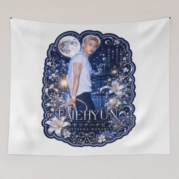 Item preview, TXT Taehyun Setsuna Hanabi glowing sparkler under starry moon sky designed and sold by Valeree Store.