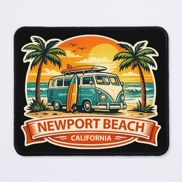 Item preview, Newport Beach California Surf Van designed and sold by getpressedshirt.