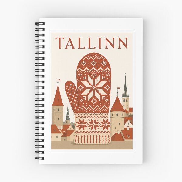 Item preview, Tallinn Nordic Mittens Travel Poster designed and sold by Beyond Destinations.