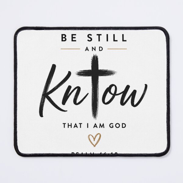 Item preview, Be still and knwo that I am god bible verse designed and sold by HappyHue Studio.