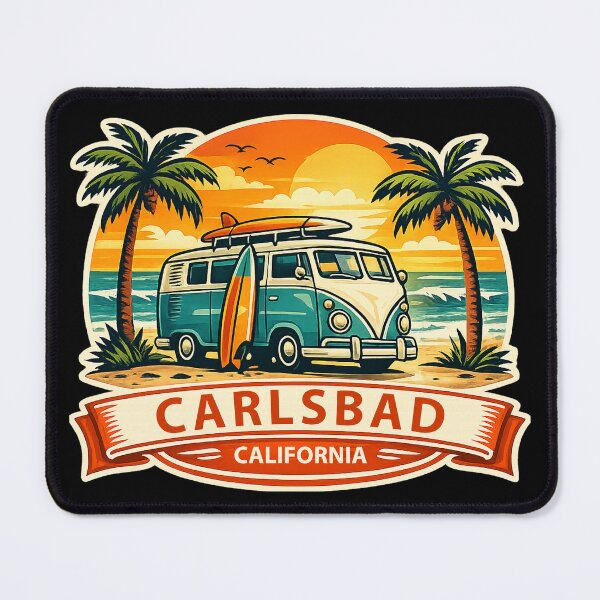 Item preview, Carlsbad California Beach Surf Van designed and sold by getpressedshirt.