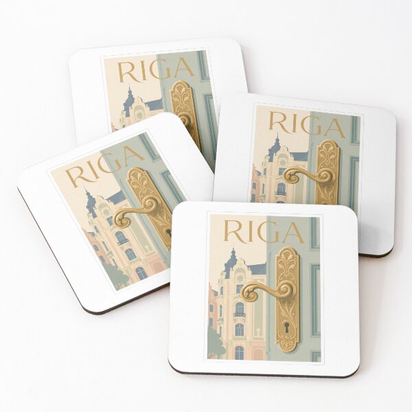 Item preview, Riga Ornate Door Handle Poster designed and sold by Beyond Destinations.