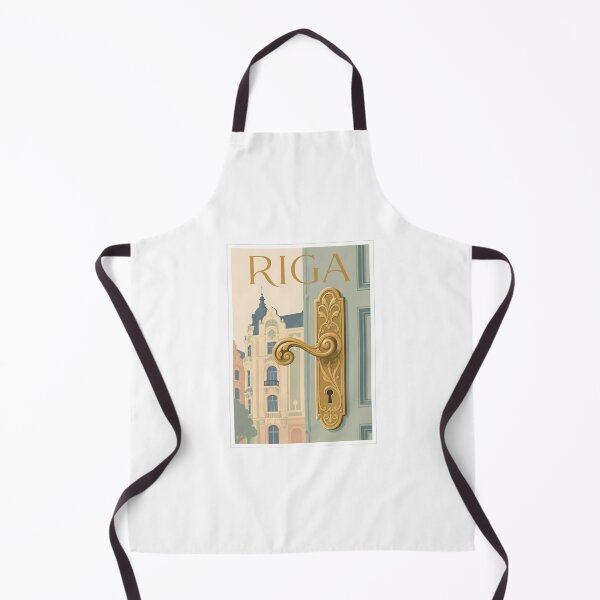 Item preview, Riga Ornate Door Handle Poster designed and sold by Beyond Destinations.