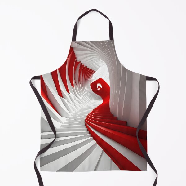 Item preview, Spiral Red and White Structure designed and sold by Vicky Brago-Mitchell®.
