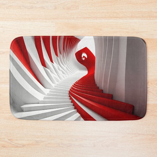 Item preview, Spiral Red and White Structure designed and sold by Vicky Brago-Mitchell®.