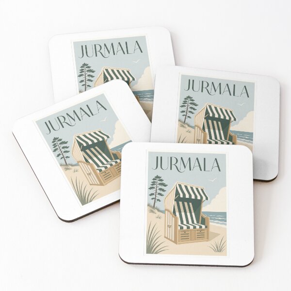 Item preview, Jurmala Beach Chair Travel Poster designed and sold by Beyond Destinations.