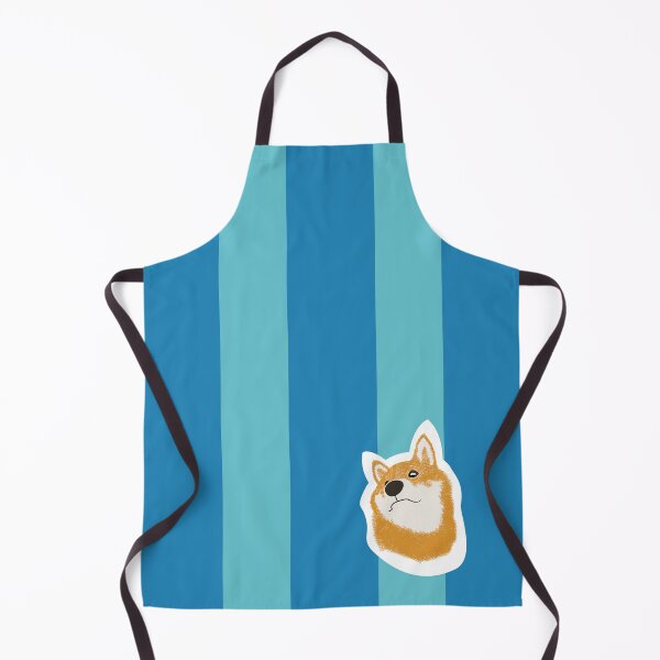 Item preview, Thick stripe (blue, light blue) with Shiba Inu designed and sold by ShibaCruise-On.