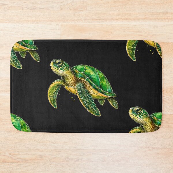 Item preview, Minimal Sea Turtle Watercolor | Hand Drawn Marine Illustration designed and sold by ColorSplash123.