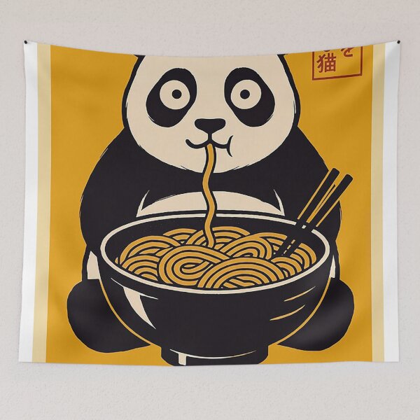 Item preview, Cute Panda Eating Ramen Japanese Kawaii designed and sold by chaddillard.