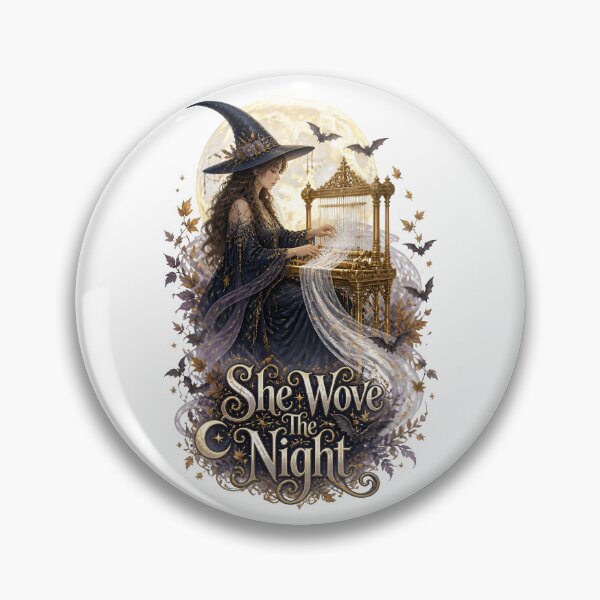 Item preview, She Wove The Night Halloween Witch designed and sold by Sovereign Supply Co..